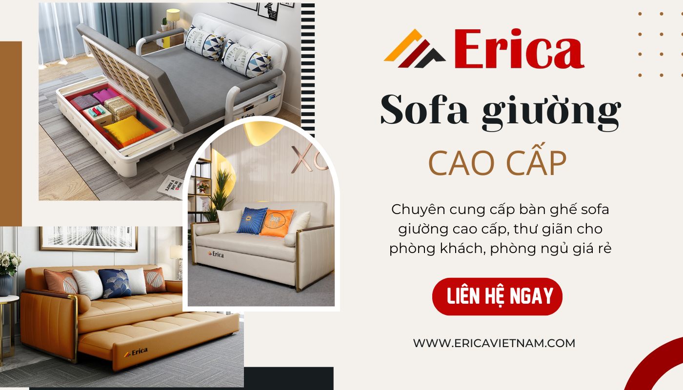 Mua sofa giường cao cấp giá tốt tại ERICA Việt Nam