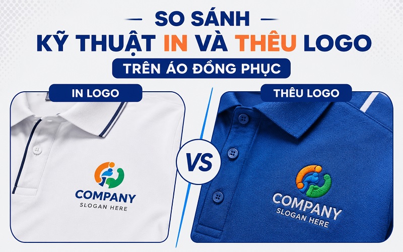 so sánh kỹ thuật in và thêu logo